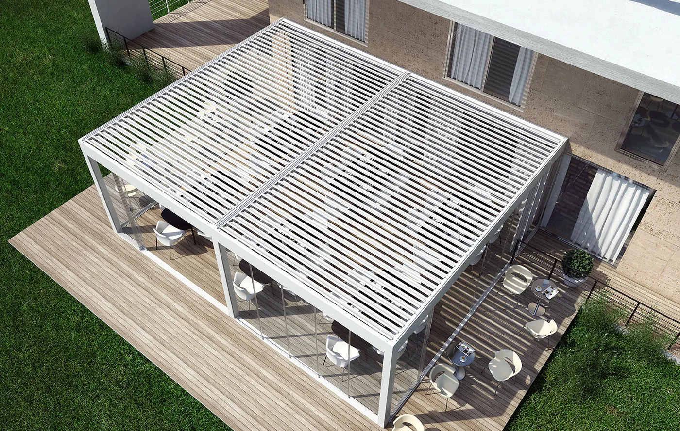 Pergole bioclimatiche — realizzazione Soltec