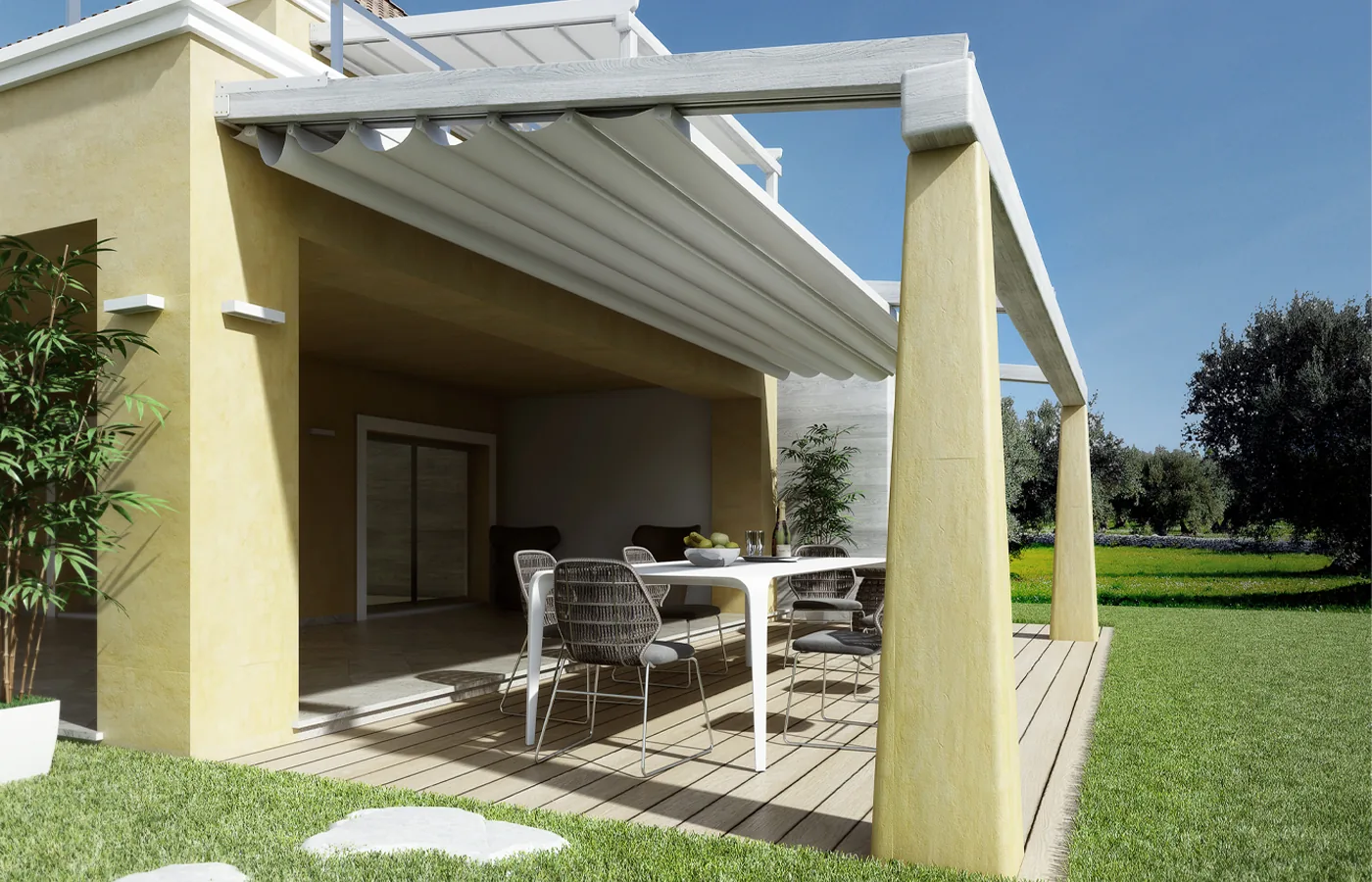 Pergotende — realizzazione Soltec