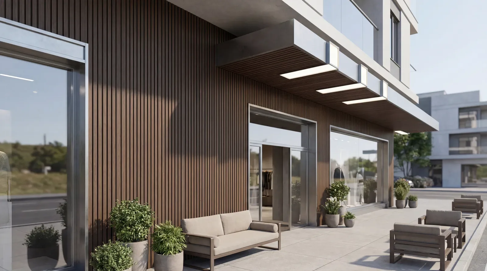 Rivestimenti in WPC — realizzazione Soltec