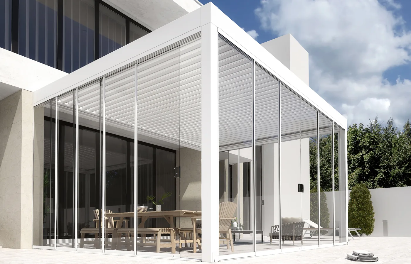 Vetrate panoramiche — realizzazione Soltec